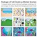 14 Make-A-Sticker Scene Variety Pack (7 different Sticker Scenes, 2 of each kind, size=8.5 x11 inches)