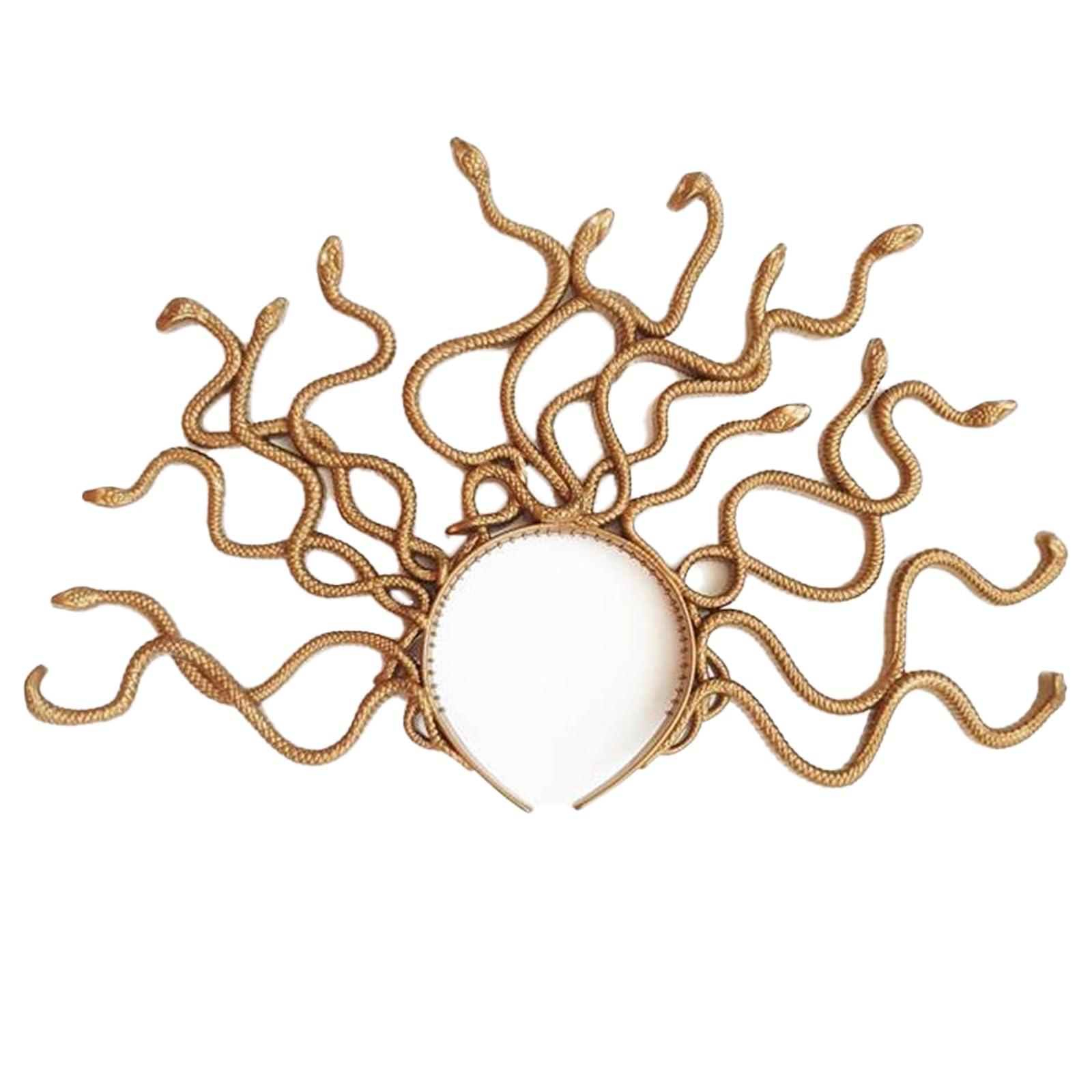 Floatdream Medusa Headband, Snake Headband, Retro Headband, Suitable for Parties, Cosplay, Costume Decoration, Unisex (Gold)