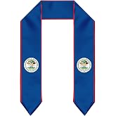 Wovdeco Belize Flag Graduation Stole Graduation Sash Scarf for International Student Abroad Adult Unisex