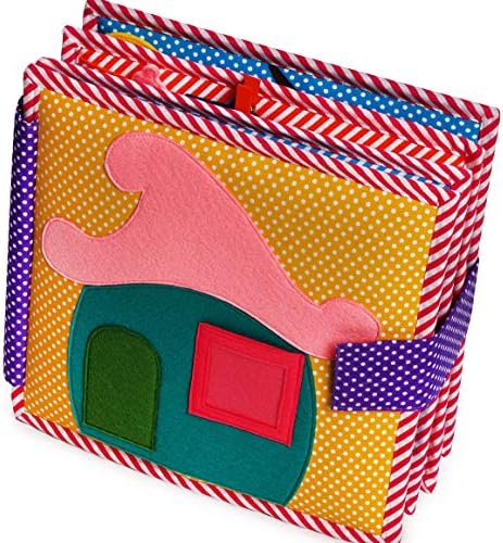 Jolly Designs Premium Handmade Quiet Book Me All Day | Complex Felt Book for Early Learning | Soft Sensory Busy Book for toddlers and children