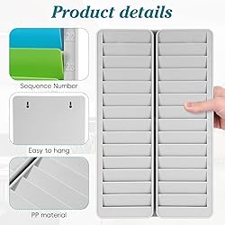 28 Time Card Rack, Badge Rack, Wall Mounted Time