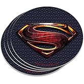 Justice League Movie Superman Logo Novelty Coaster Set