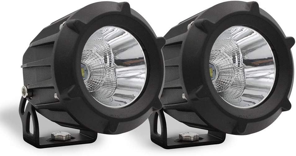 PADRAM Motorcycle Driving Lights 25W 3.5" LED Fog Lights Flood Spot Work Light Combo Beam 6000K White Round Pod Lights Waterproof for Jeep Offroad Truck Boat Tractor (Pack of 2)