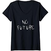 Womens No Future V-Neck T-Shirt