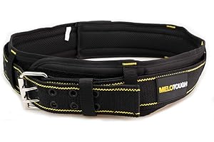 MELOTOUGH Tool Belt Suspenders Tool Harness for Heavy Duty Work ，Movable shoulder Pads, Quick Clip Suit for CLC, Husky,Dewalt Tool Belt (Black)…