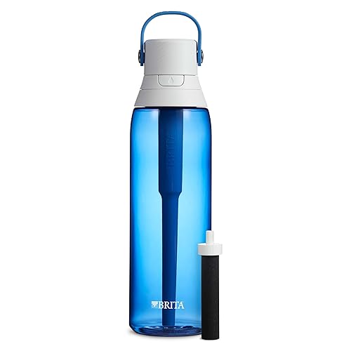 Brita Insulated Filtered Water Bottle with Straw, Reusable, BPA