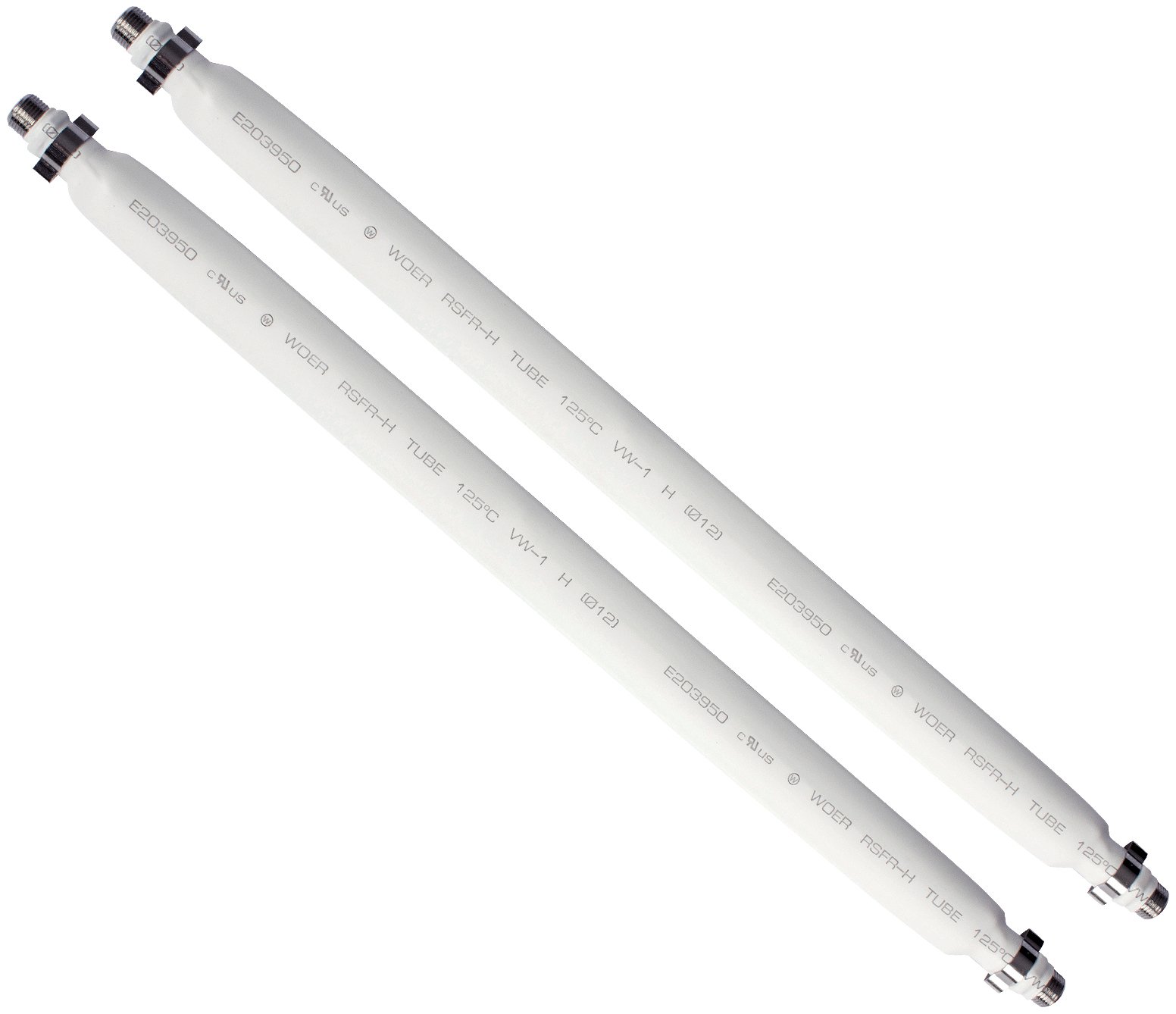 POPPSTAR 2x 31.5 cm SAT window feedthrough for coaxial cables, F socket to socket, white