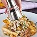 Pepper Grinder, Accevo Stainless Steel Salt Pepper Mill, Spice Grinder, Salt Grinder, Salt Mill with Adjustable Fineness Setting (1 Pack)