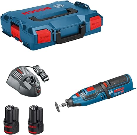 Bosch Gro 12v 35 Professional Outil Rotatif Sans Fil Avec Boitier L Boxx 2x Batteries Gba 6 0 Ah Chargeur Gal 1230 Cv Amazon Fr Bricolage