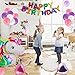 Unicorn Party Supplies Favors Headband Included,Rainbow Party Decorations for Kids,1 Glitter Unicorn Headband for Birthday Girl,1 Rainbow Happy Birthday Banner,24 Foil & Latex Balloons with Air Pump