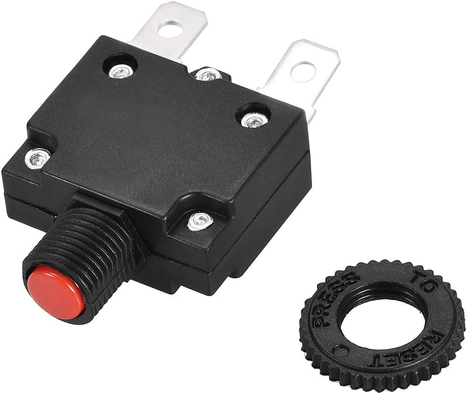 Sourcingmap Thermal Circuit Breakers 16A 125/250V AC 32V DC Push Button Manual Reset Overload Protector Switch 2 Pcs - Image 3