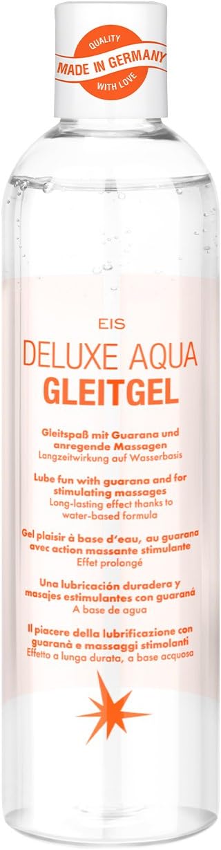 Deluxe 2 in 1 Lubricant and Massage Gel | Water-based fun & stimulation | Guarana | 300 ml