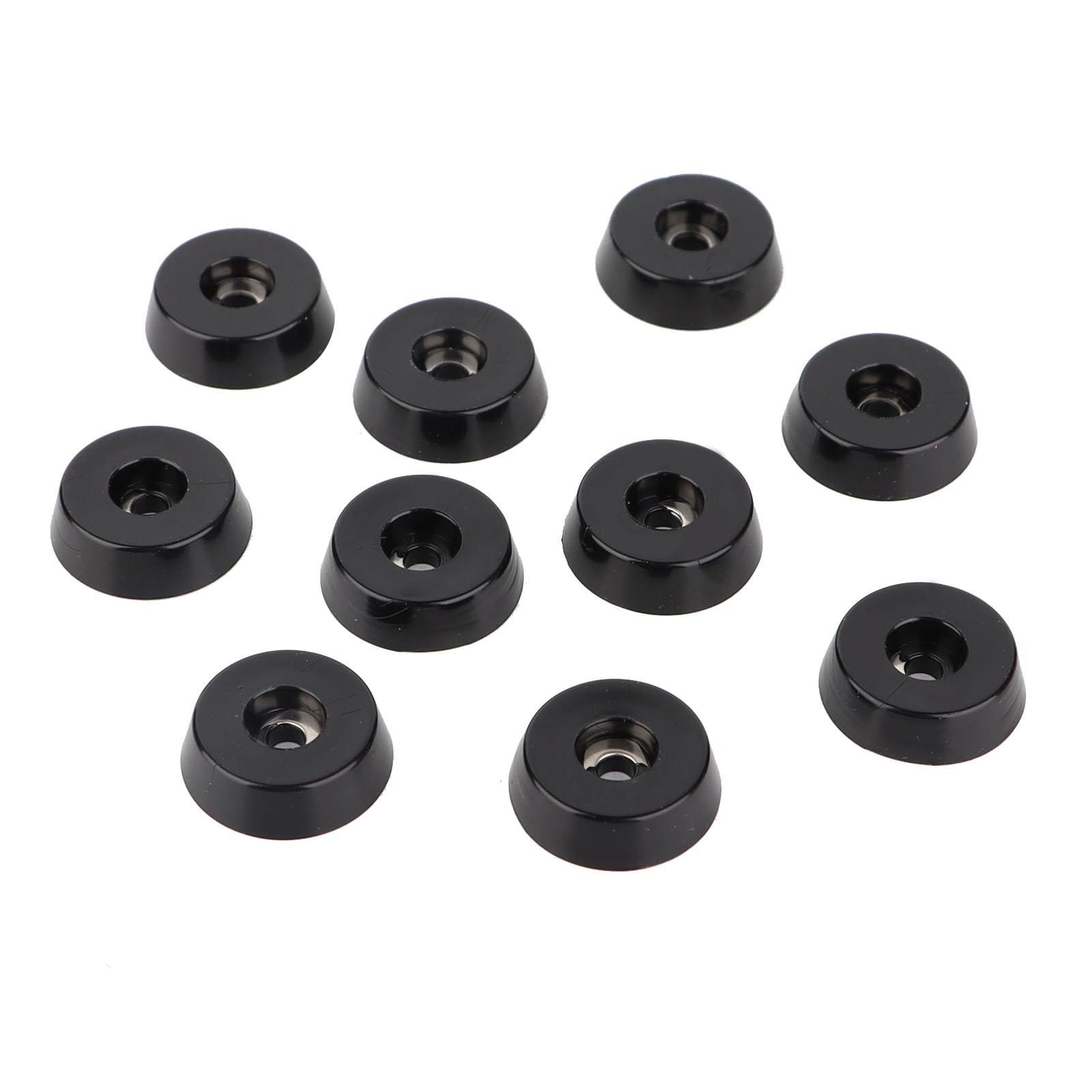 10pcs Rubber Feet for Furniture, Black Round Rubber for Table, Instruments, Display Shelf, Experimental Equipment, Cabinet (D18xD15xH5mm)