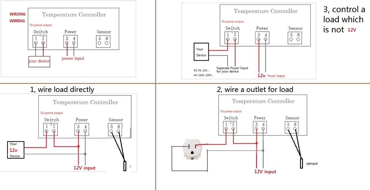 Amazon Com Bayite Dc 12v Fahrenheit Digital Temperature