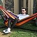 SONGMICS Cotton Hammock Swing Bed for Patio, Porch, Garden or Backyard Lounging - Heavy-Duty, Lightweight and Portable - Indoor Outdoor - Natural White UGDC210