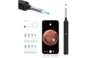 Ear Wax Removal Tool, 1926P FHD Wireless Otoscope Earwax Removal Tool, WiFi Ear Endoscope with LED Lights, 3mm Mini Visual Ea