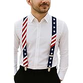 trilece Suspenders for Men - Adjustable Elastic Mens Suspenders with Heavy Duty Strong Clips