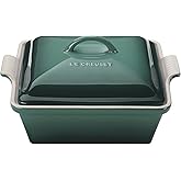 Le Creuset Stoneware Heritage Covered Square Casserole, 9-Inch, Artichaut