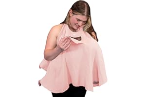 Lookee Looky Muslin Nursing Cover for Baby Breastfeeding –Peekaboo Window -100% Breathable Cotton Privacy Nursing Shawl