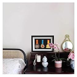 Solid Wood Medal Box,Wooden Display Case for Medals