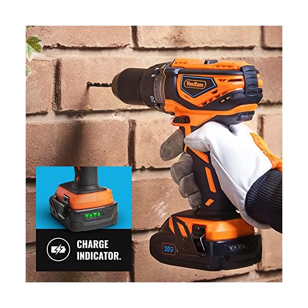 VonHaus Cordless Drill Driver with 2 