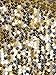 Anna-Kaci Womens Shiny Sequin Long Sleeve Glitter Cropped Blazer Bolero Shrug, Gold, Small