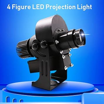 PUKEFNU Proyector Led Cuatro Patrones Proyector con Logo Led 35W ...