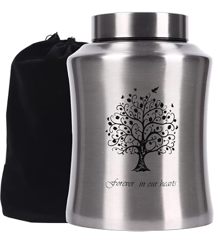 Urn For Ashes Tree Of Life Cremation Urn - Stainless Steel Adult Holds ...