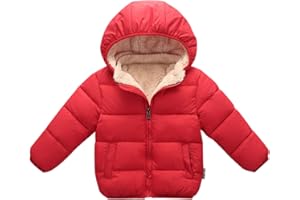 Happy Cherry Toddler Down Jacket Removable Hooded Windproof Snow Winter Coat Outwear