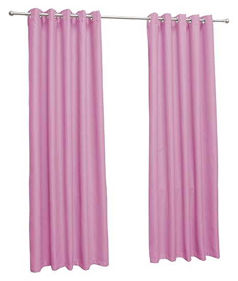John Aird Eyelet Thermal Energy Saving Blackout Curtains Pink