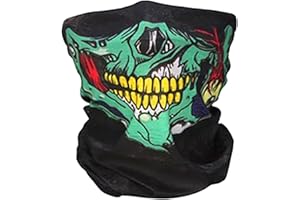 WANGJIAOID Skull Face Mask Balaclava Skull Mask Elastic Sports Headband Breathable Dust Proof Neck Warmer Face Tube for Adult