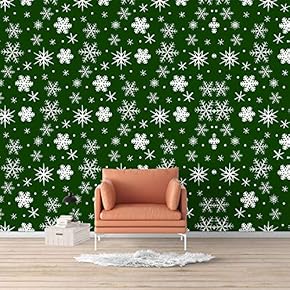 Wall Mural Beautiful Snowflake Floral Photo Removable Self-Adhesive Large Wallpaper - 66x96 inches