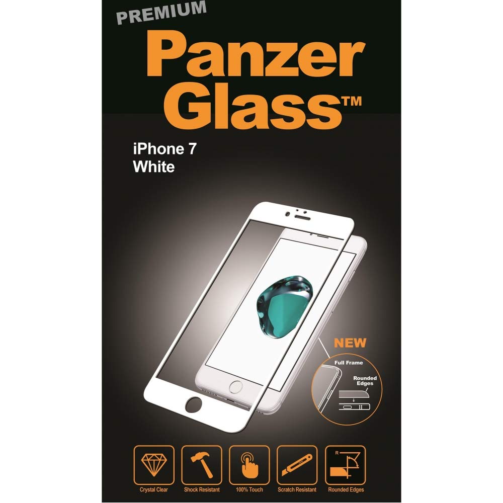 PanzerGlass Premium Glass Screen Protector for Apple iPhone 7 - White,PG2007