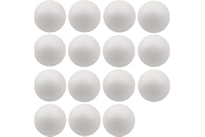 FFchuanhe 12 Pack Craft Foam Balls 3 Inch Polystyrene Foam Balls, for School Project, Weddings, Christmas, Home Decoration. White