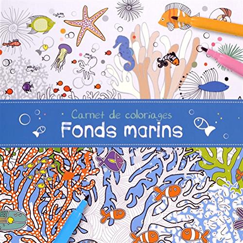 Carnet de coloriages fonds marins