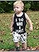 2pcs Newborn Toddler Kids Baby Boys Girls Black T-shirt Tops+White Cross Print Pants Outfits Clothes Set (90(1-2years))