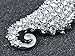 Alilang Aurora Borealis Crystal Rhinestone Seahorse Fish Convertible to Pendant Animal Brooch Pin, Clear