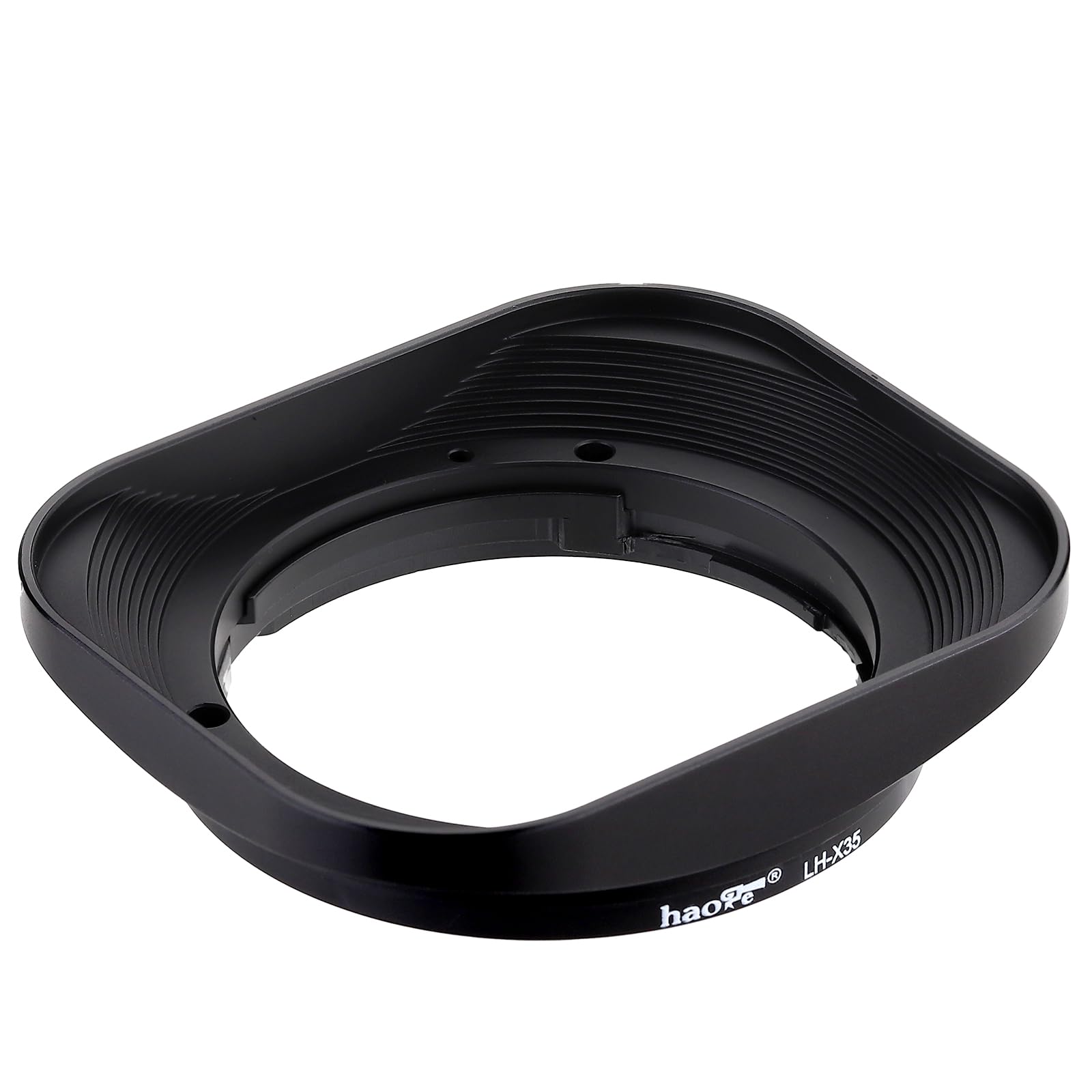 Haoge LH-X35 Bayonet Square Metal Lens Hood for Fujifilm Fuji Fujinon XF 35mm f/2 R WR XF35mmF2, XF 23mm f2 R WR XF23mmF2 and XC 35mm F2 XC35mmF2 Lens Replaces LH-XF35-2