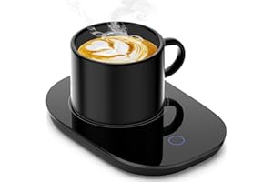 MIKOSORU Coffee Mug Warmer Gravity Induction - Coffee Warmer for Desk Auto Shut Off, Cup Warmer for Coffee, Beverage Tea Milk Warmer for All Cups and Mugs, Heating Plate Candle Warmer