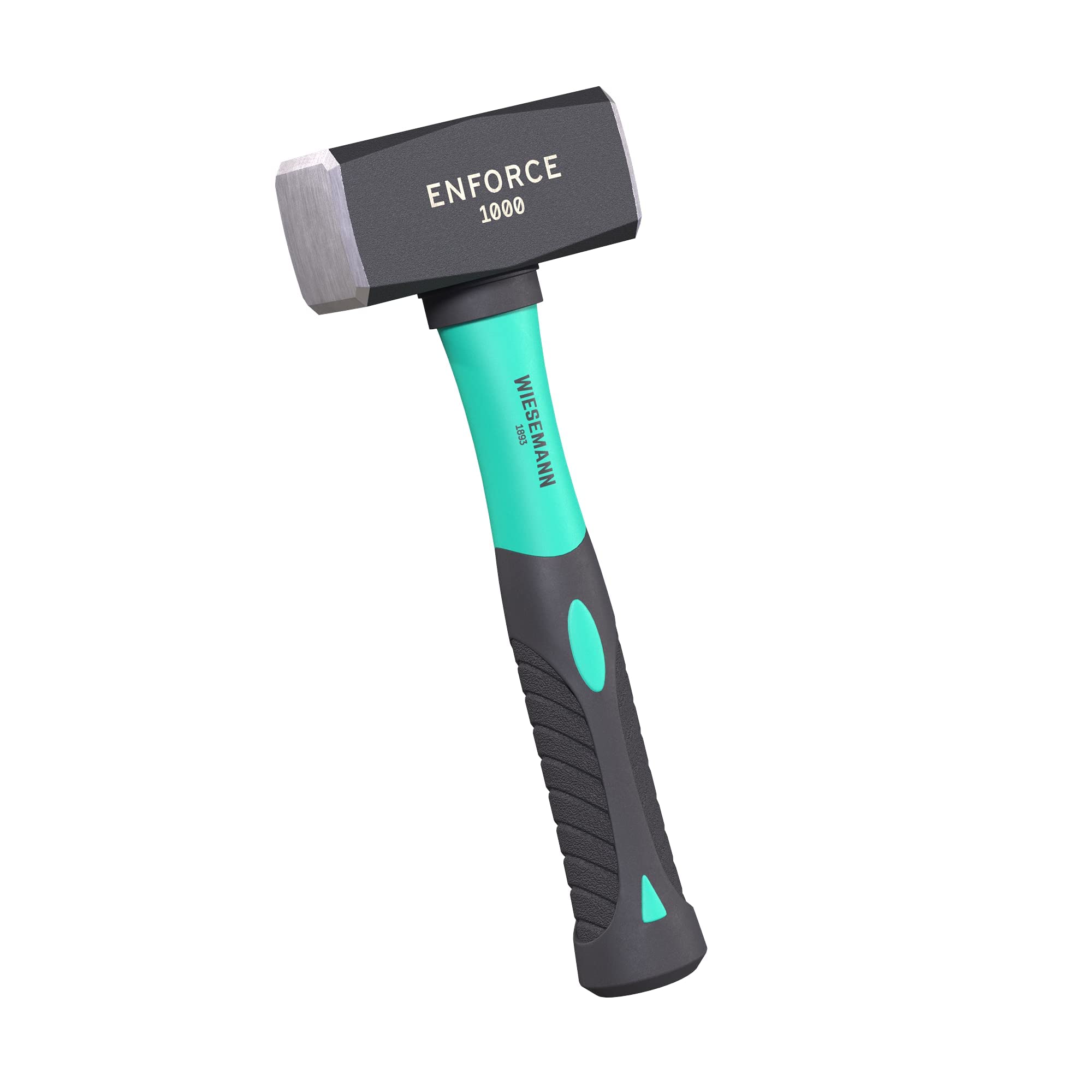 Club Hammer 1000 Grams with 2K fibreglass Handle from WIESEMANN 1893 | Enforce Series | Forged and Induction Hardened Hammer Head | 80539