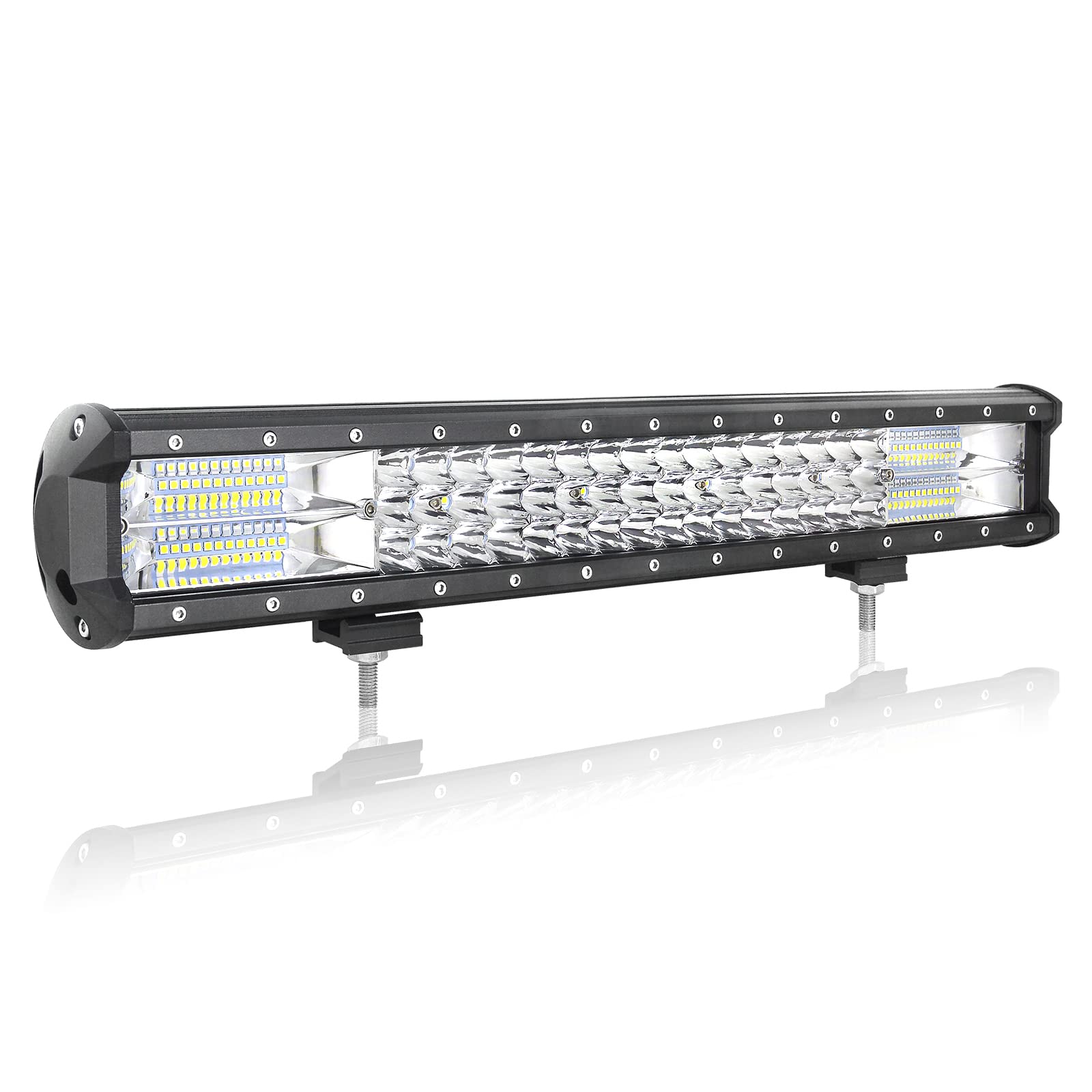 AUXTINGS 20 inch 288W Triple Row 7D Led Work Light Bar Spot Flood Combo Beam DC 12V-24V 6000k Offroad Vehicles 4x4 Atvs Utvs