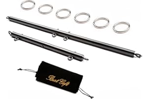 Sovyime 2pcs Black Portable Exercise Spreader Bar, Restore Pilates Sports Aid Training Fitness Gear Pilates Aid Kit, Home Yoga Gym Kit