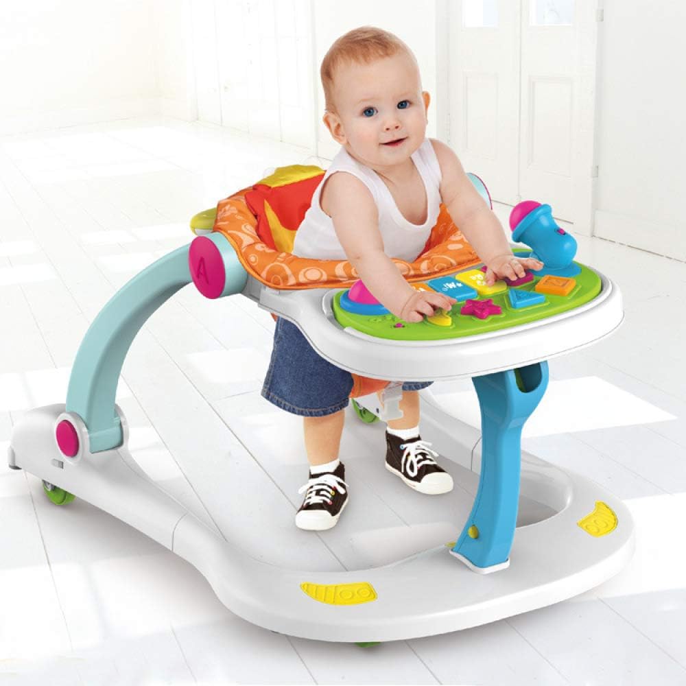 4 In 1 Walker | Baby Child Walker | Activity Bodyguard Music Toys | Toddler Walker | Birthday Gift,Blue