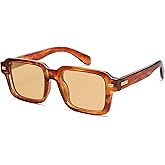 SOJOS Trendy Square Polarized Sunglasses for Women Men, Retro Vintage Womens Mens Rectangle Shades SJ2345
