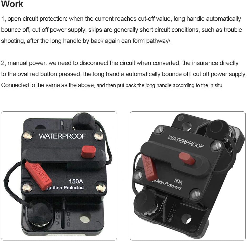 Bestine Car Audio Inline Circuit Breaker, Fuse Holder, Inline Fuse ...
