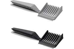 2pcs Blend Friend Curved Positioning Fade Comb, Professional Heat Resistant Cutting Comb for Men Salon Hairdresser Clipper Cu