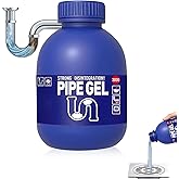 Pipe Bobo Drain Cleaner for Kitchen Sinks, Professional Drains Clog Remover, Powerful Pipes Dredging Agent for Kitchen Sinks, Shower Drains, Tubs, Dissolves Blockages, 300G/10.6OZ