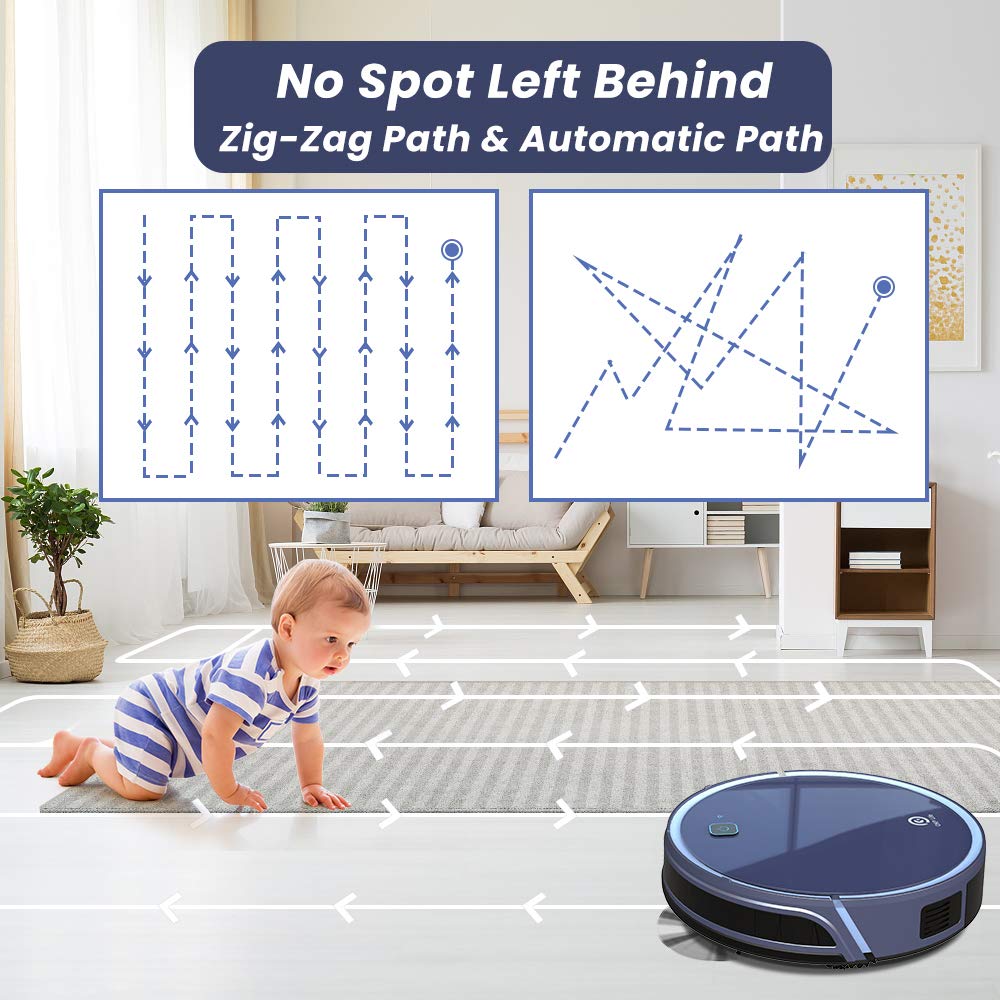 OKP K7 Robot Vacuum Cleaner WiFi Connected Robot Vacuum Large Dustbin