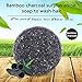 Malcam Shampoo Bar Shampoo Soap with Plant Essential Oil - Organic seaweed Soap Bar for Nourishing Hair - Various Fragrances Plant essence Shampoo & Conditioner 100% Natural Handmade - Black