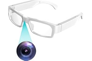 Spy Camera Smart Glasses Hidden Camera 1080P HD Fashionable Secret Camera Video Recording for Outdoor Sport Office Meeting Cl